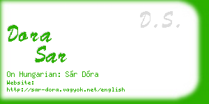 dora sar business card
